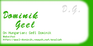 dominik geel business card